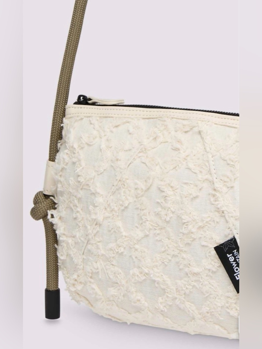 NWT Flower Mountain POCKET BAG Mini canvas cross body bag - Off white - Picture 5 of 6